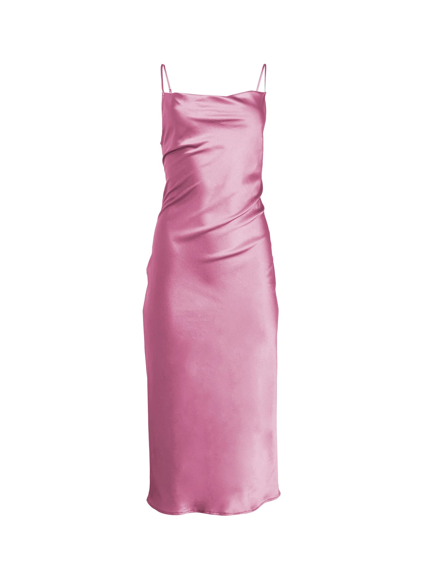 Fleur Du Mal Cowl Neck Slip Dress Rosette