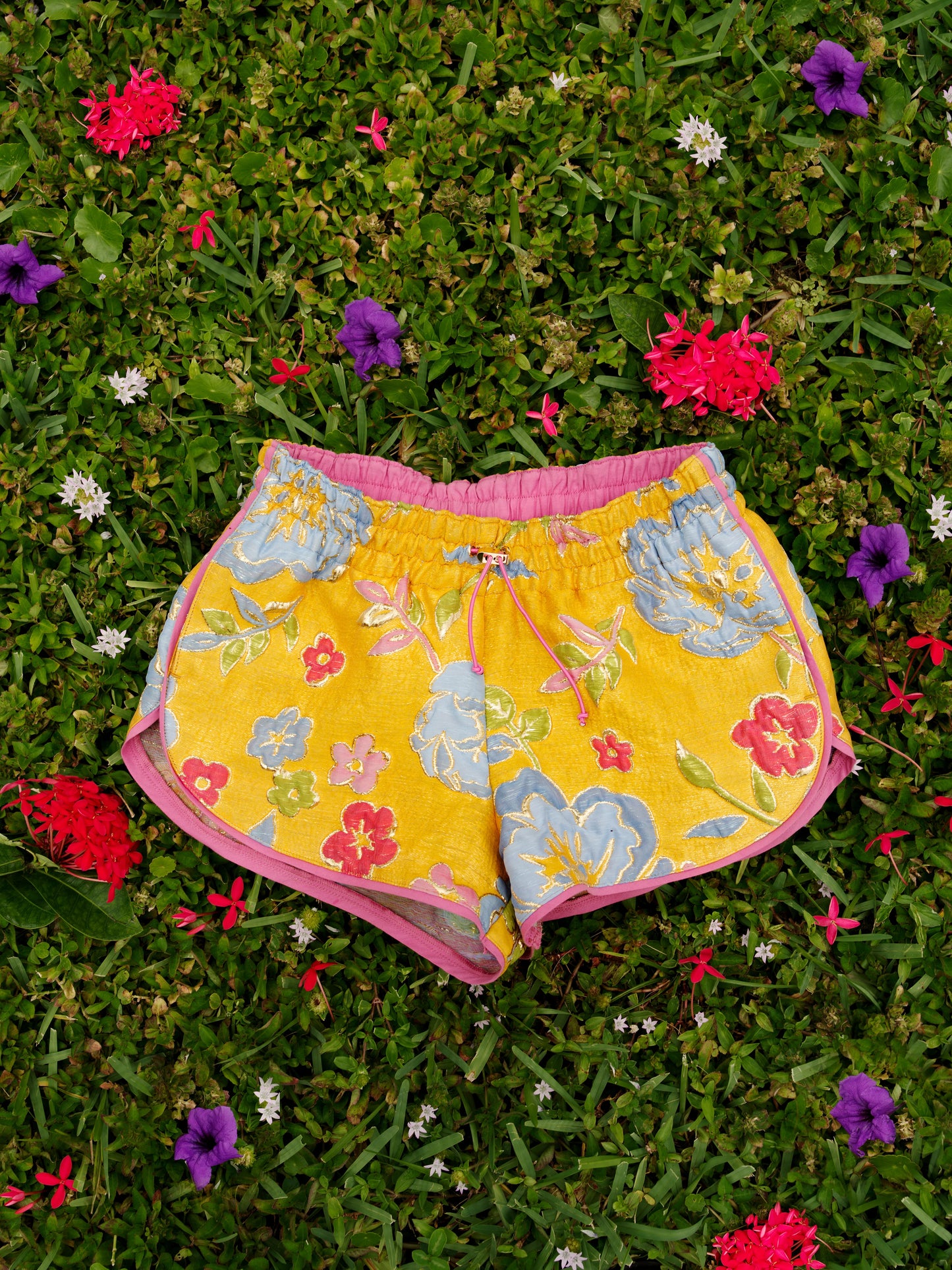 Arianne Elmy Yellow Good Luck Shorts