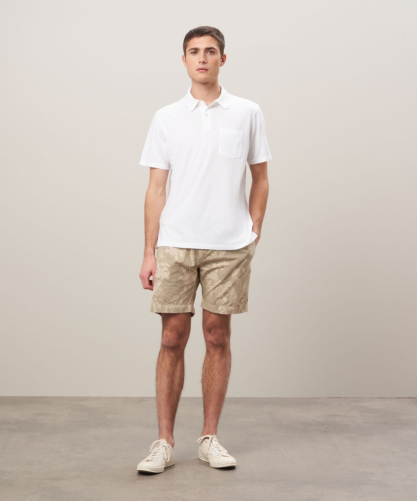 Hartford White Jersey Polo