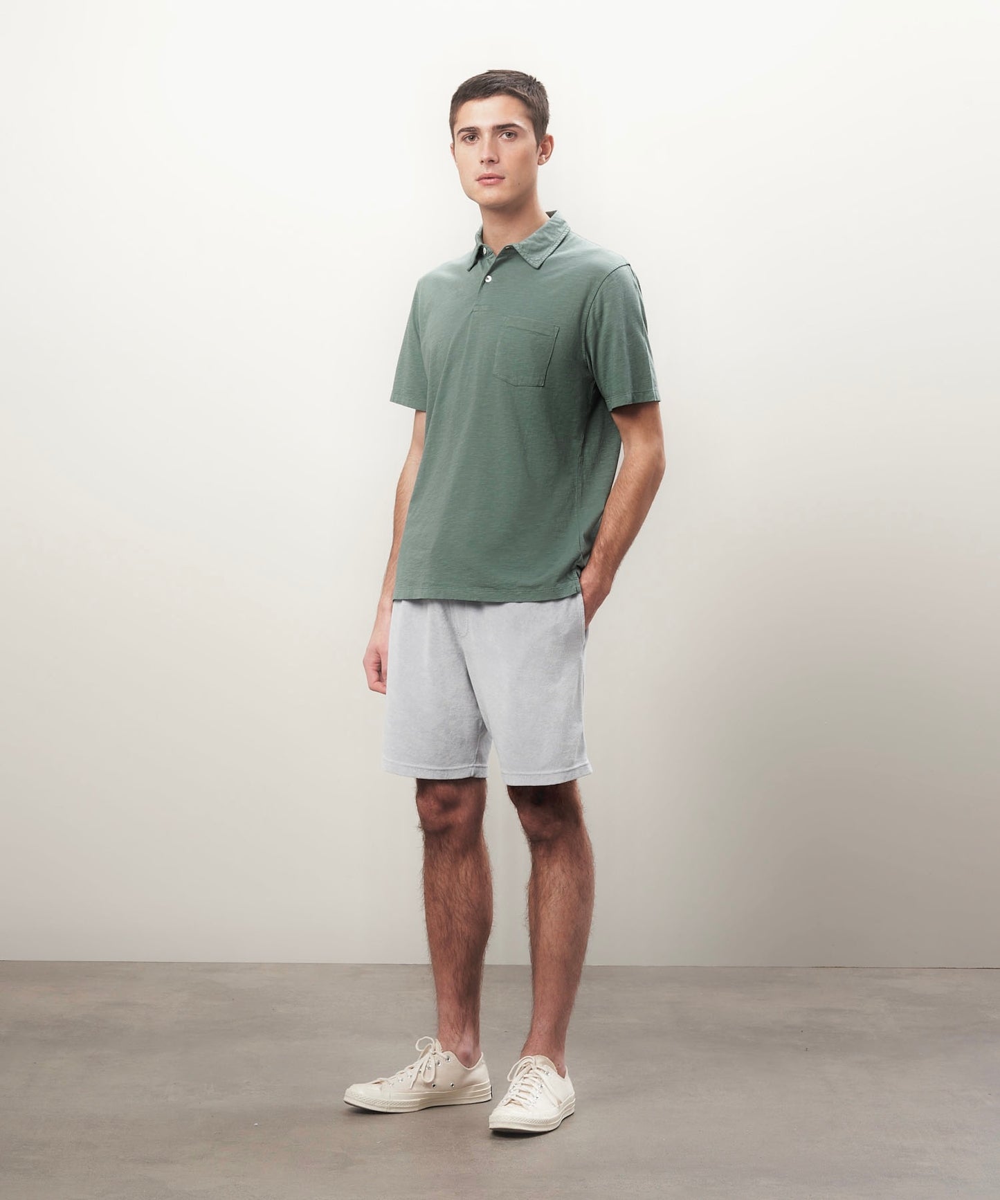 Hartford Olive Jersey Polo