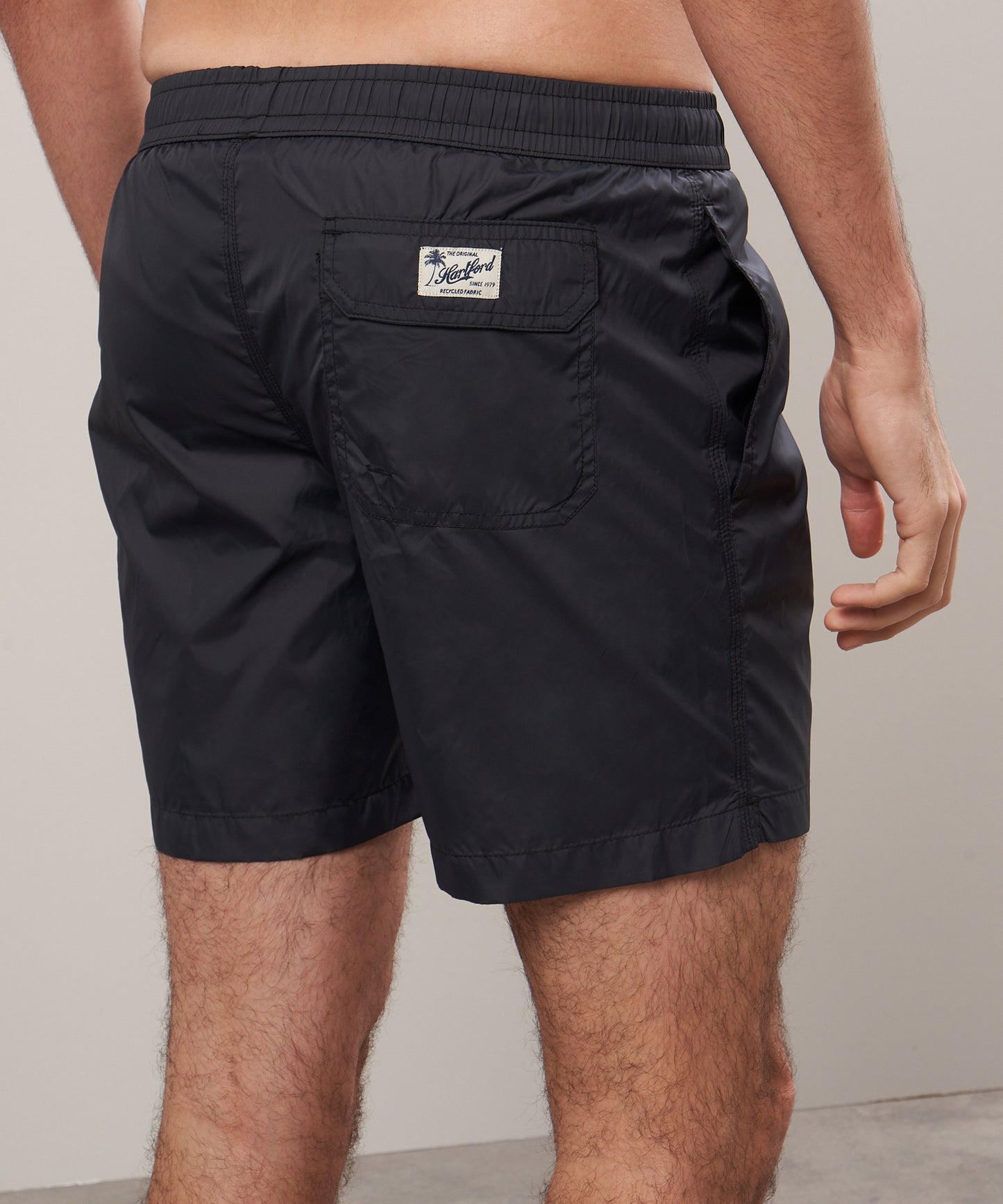 Hartford Nylon Charcoal Swim Trunks