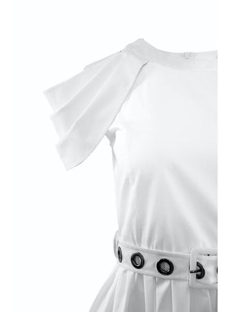 Theo Echo Grommet Belted Dress
