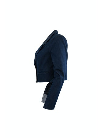 Theo Demeter Cropped Denim Blazer