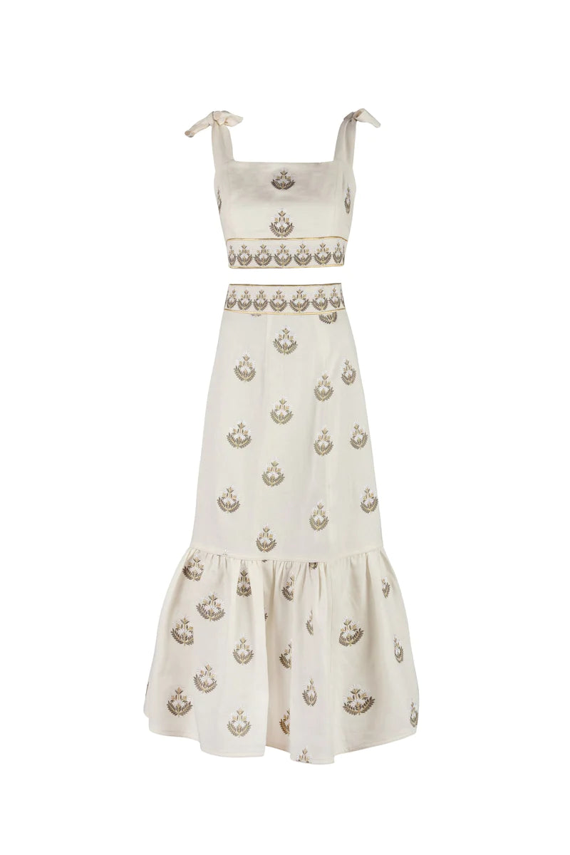 Rose Water House Begum Set Ivory