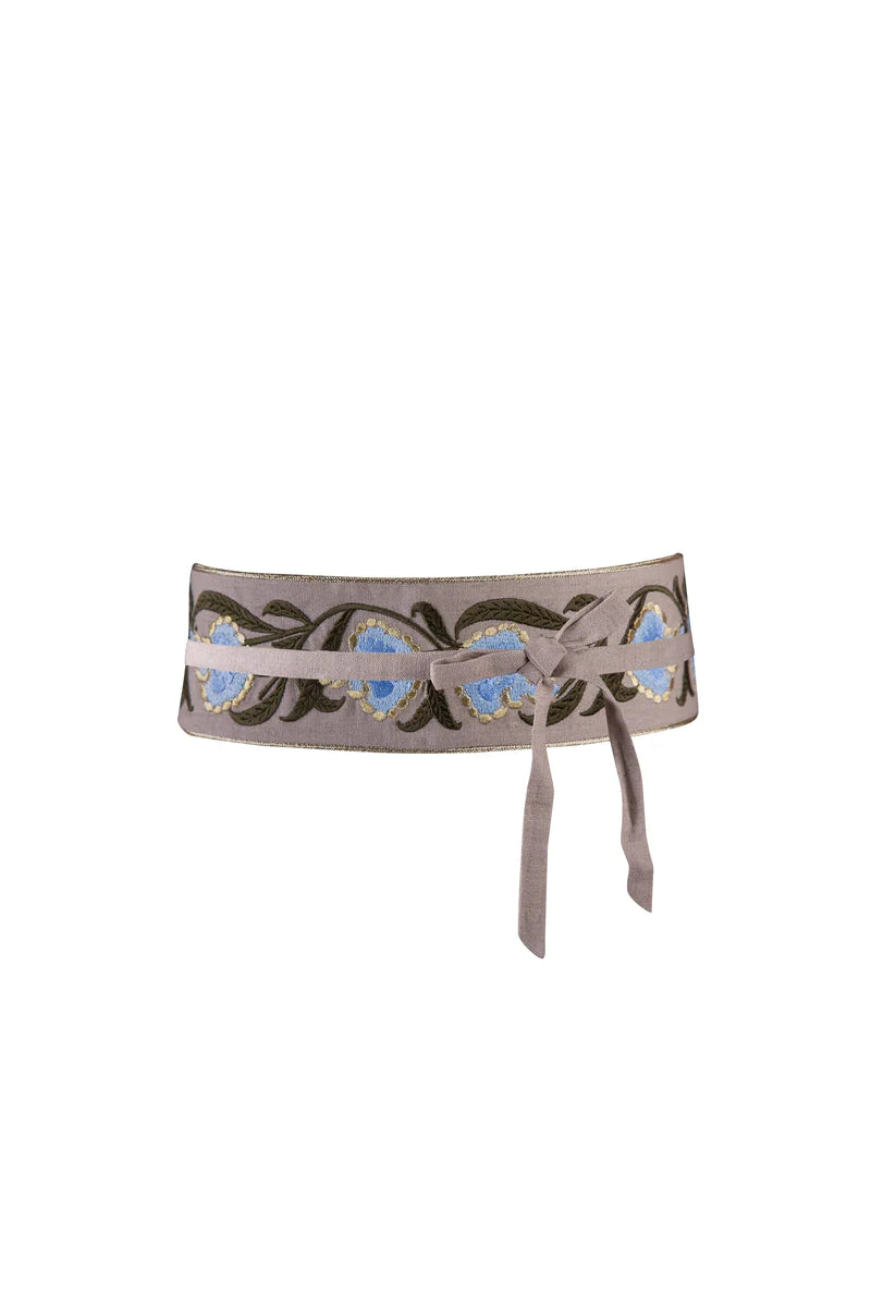 Rose Water House Carnation Belt Blue