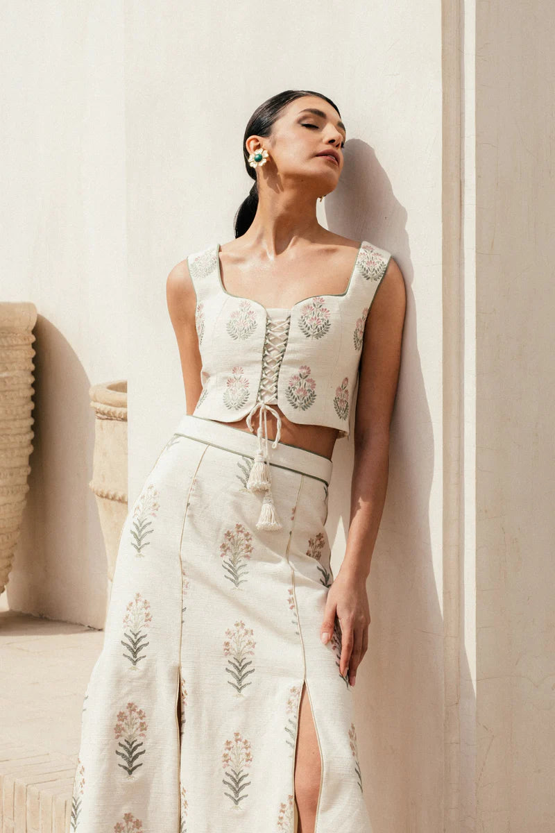 Rose Water House Shalimar Ensemble Ecru