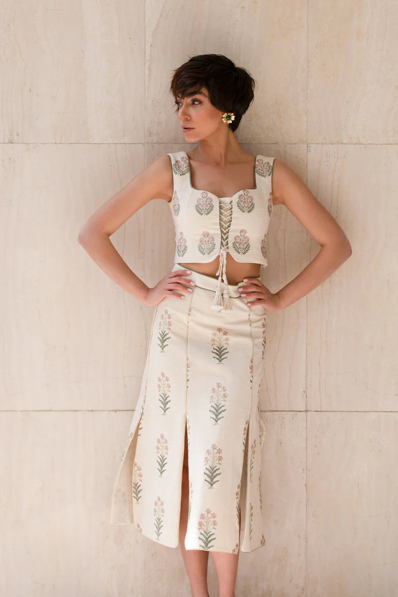 Rose Water House Shalimar Ensemble Ecru