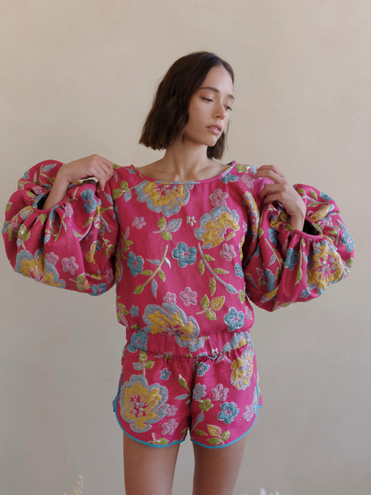 Arianne Elmy Pink Good Luck Top