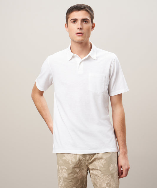 Hartford White Jersey Polo